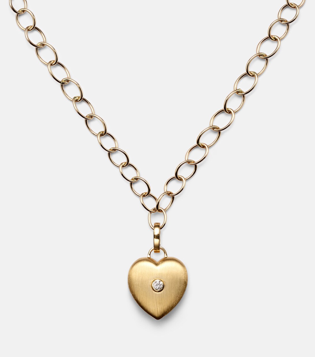 Collier Heart en or 18 ct, 14 ct et diamant | Marie Lichtenberg
