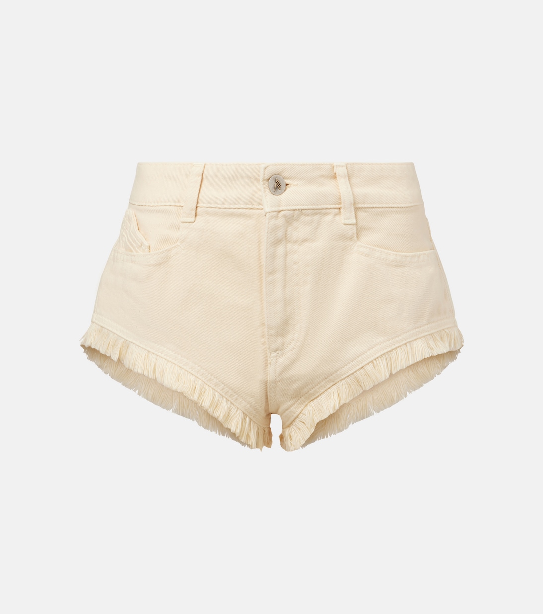 Fringed cotton canvas shorts  | The Attico