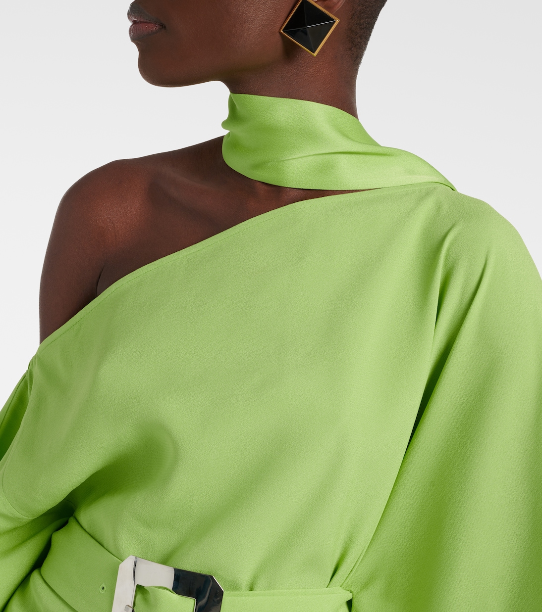 Taylor one-shoulder belted kaftan | Taller Marmo