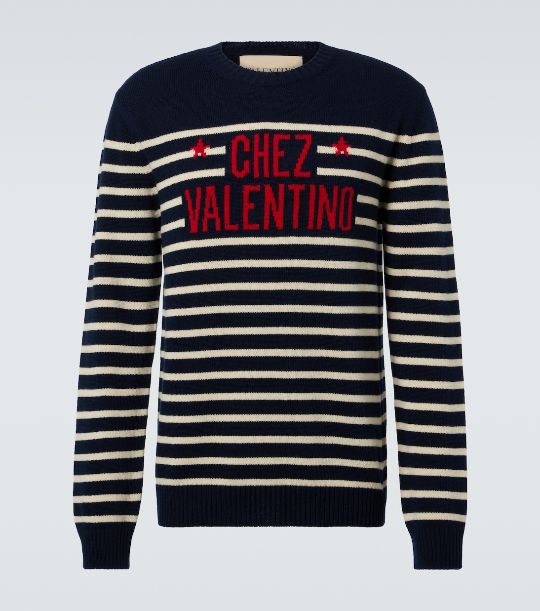 Pullover Chez Valentino aus Woll-Jacquard | Valentino