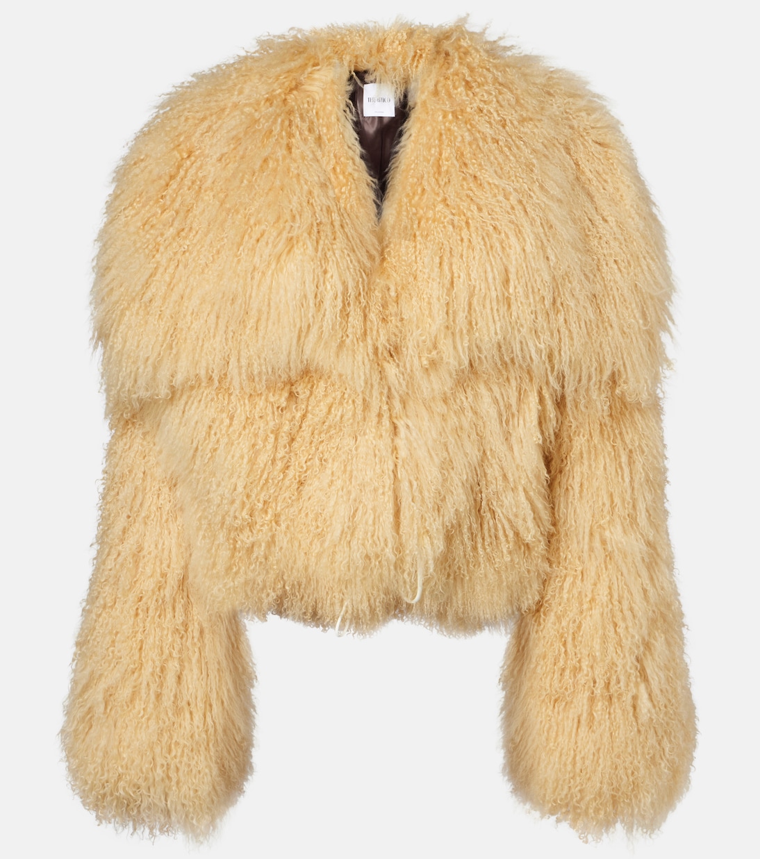 Chaqueta cropped de borrego | The Attico