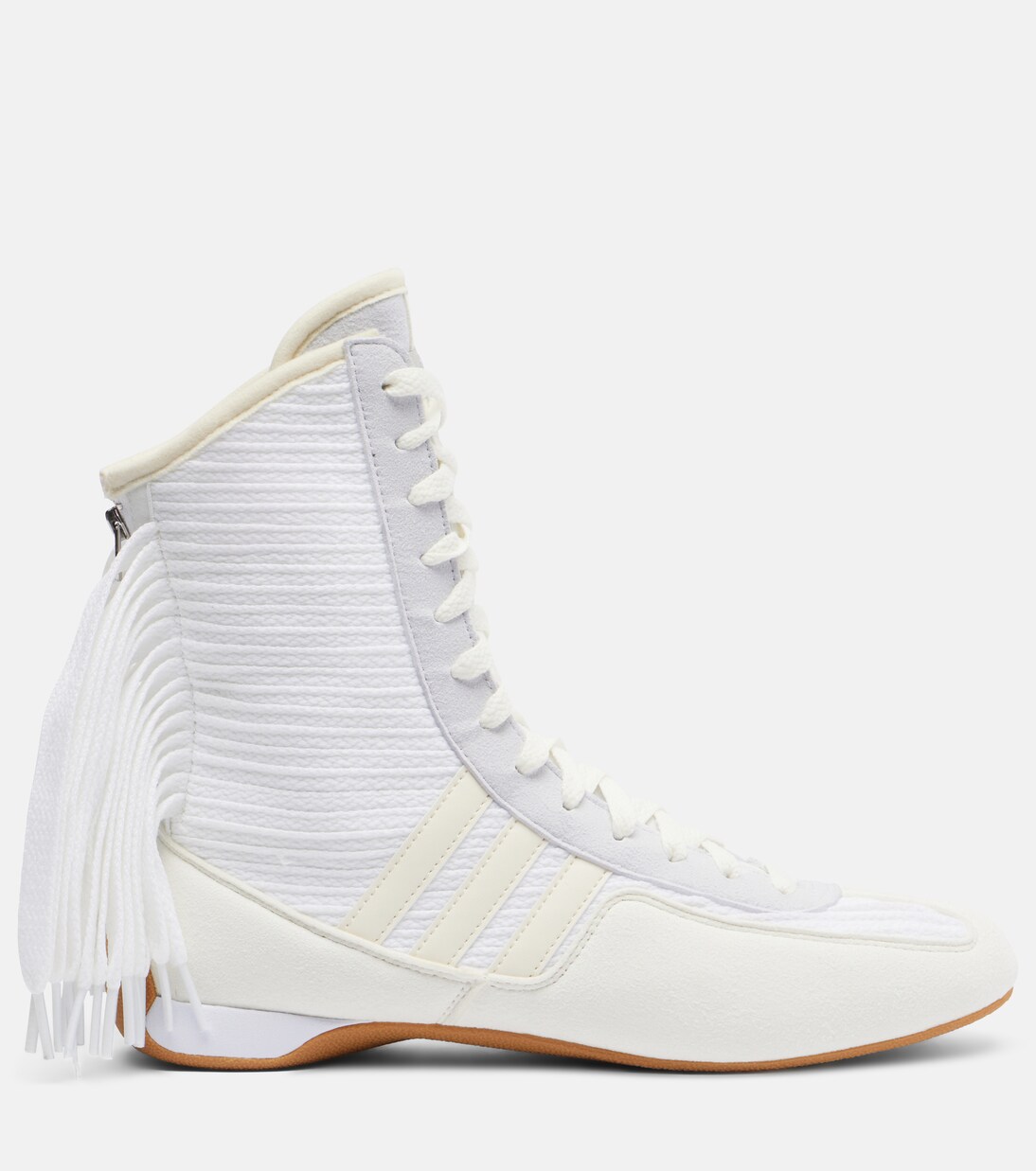 x Stella McCartney Rasant V3 fringed high-top sneakers | Adidas