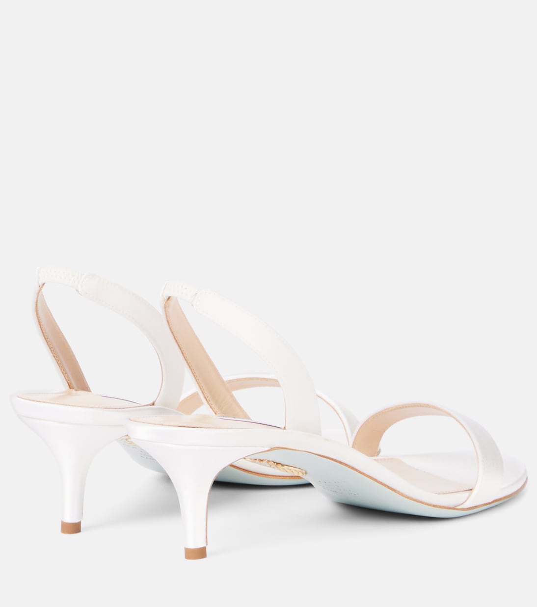 So Nude 50 satin sandals | Aquazzura