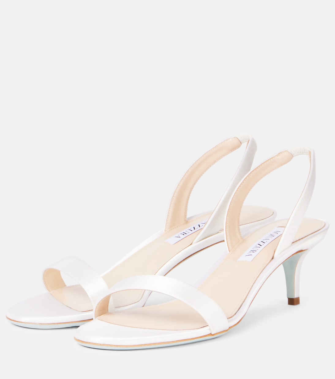 So Nude 50 satin sandals | Aquazzura