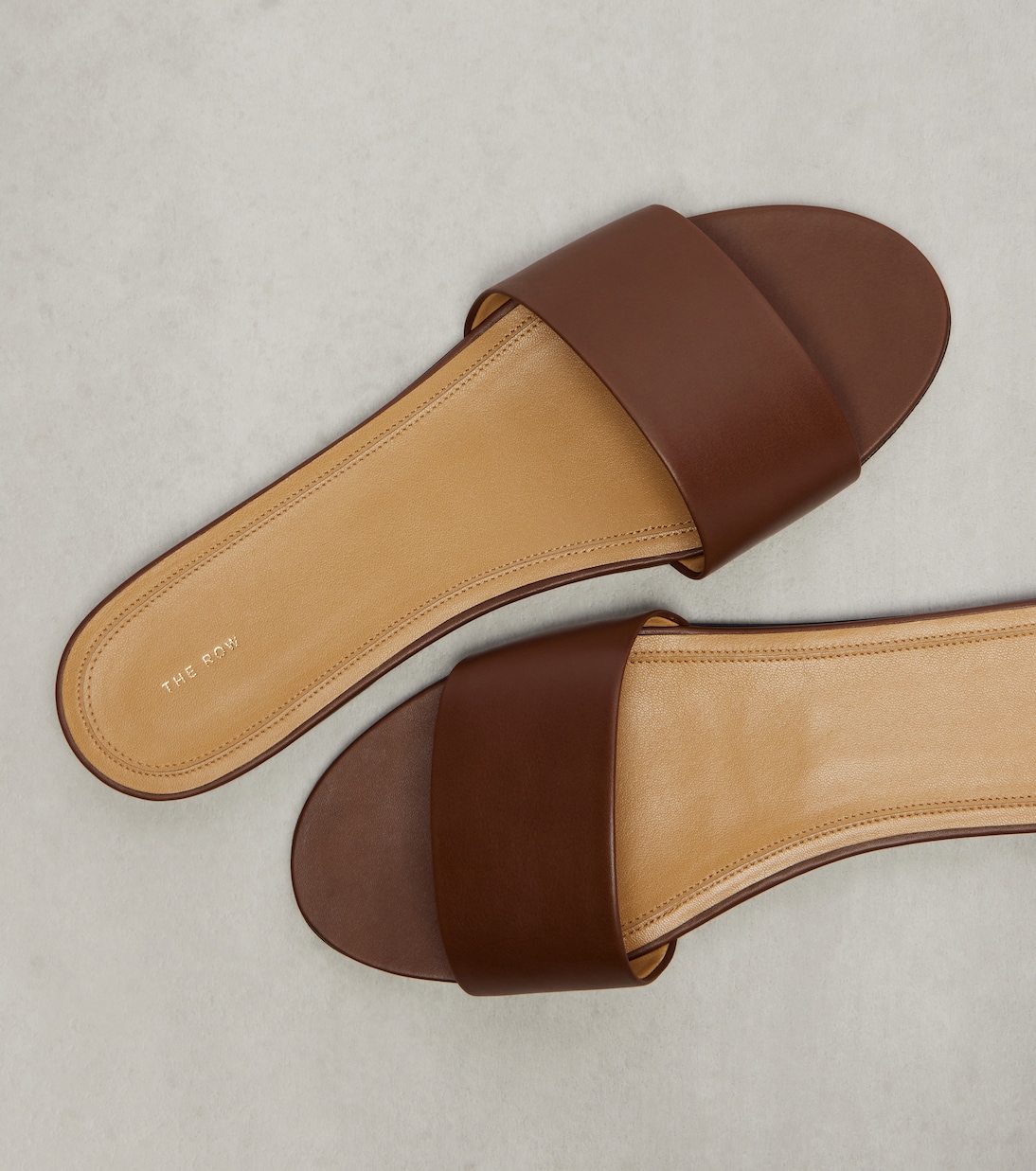 Signum leather slides | The Row