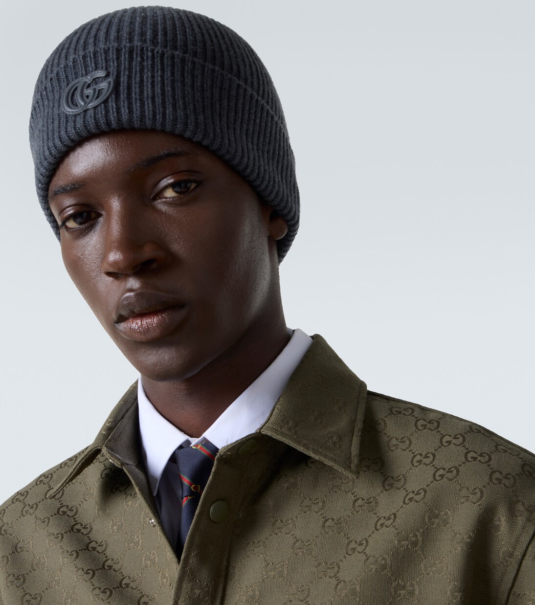 Double G ribbed-knit cashmere beanie | Gucci