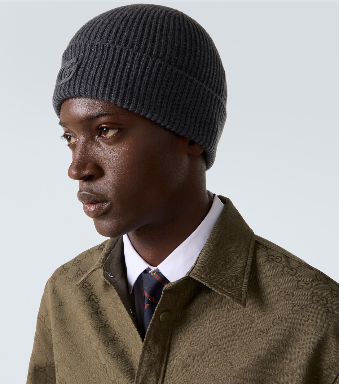 Double G ribbed-knit cashmere beanie | Gucci