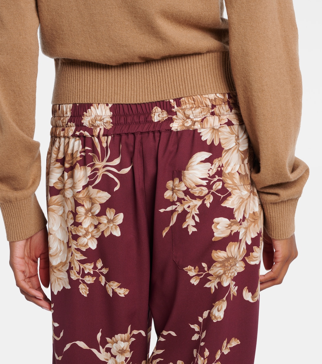 Floral silk-blend wide-leg pants | Dolce&Gabbana