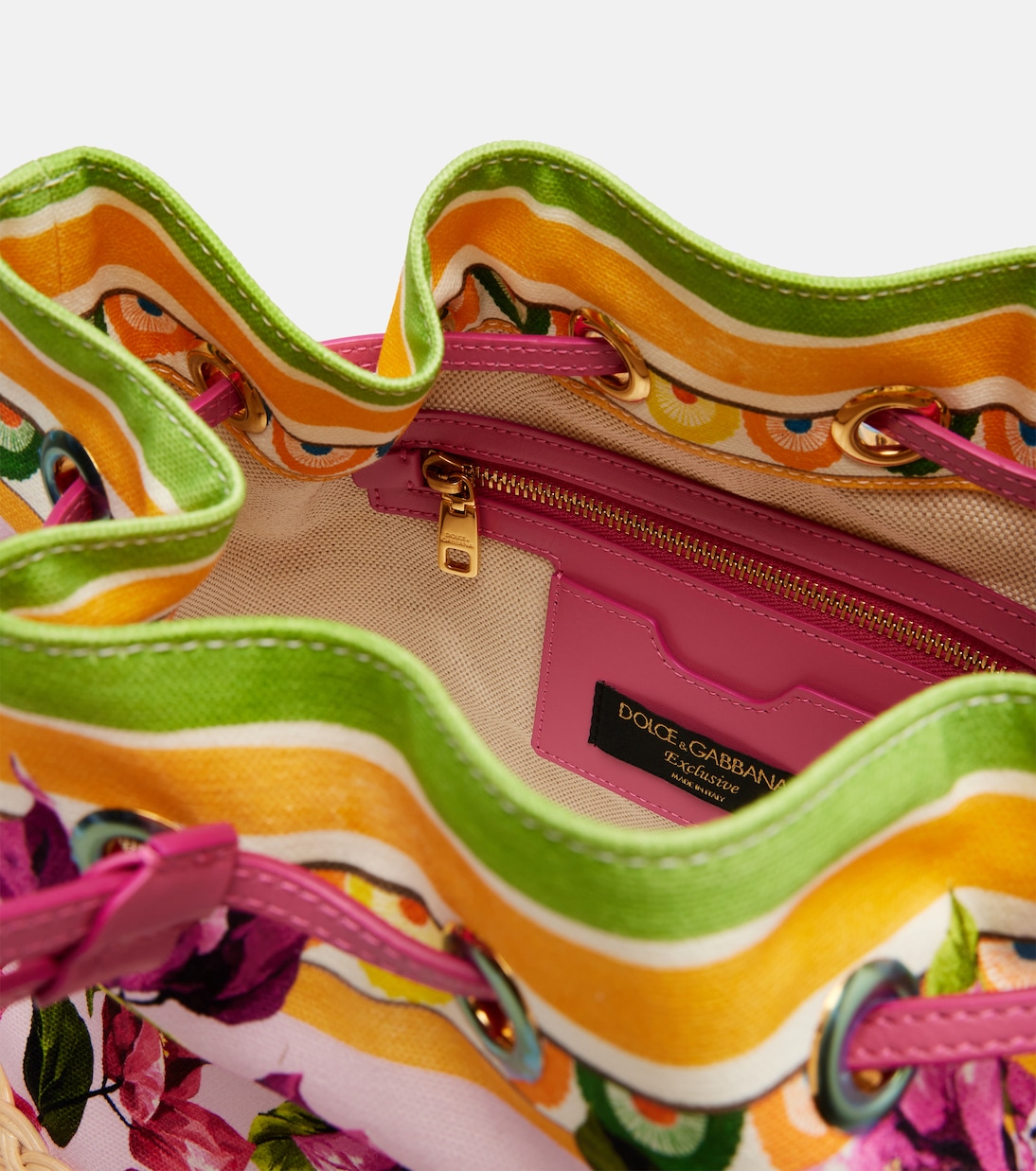 Taormina DG floral bucket bag | Dolce&Gabbana