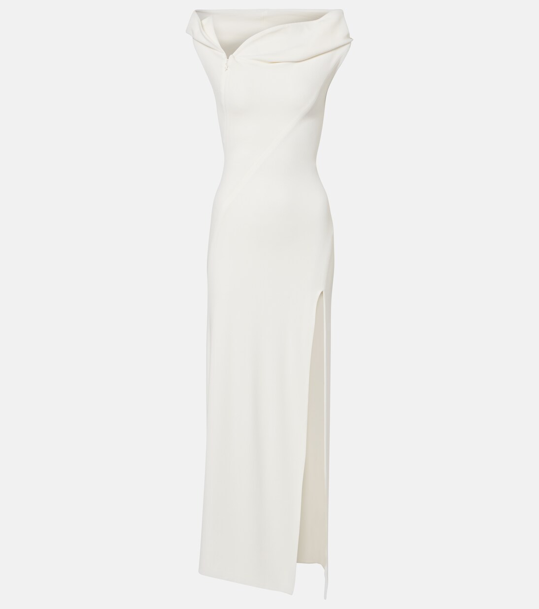 Robe longue asymétrique à capuche | Mugler