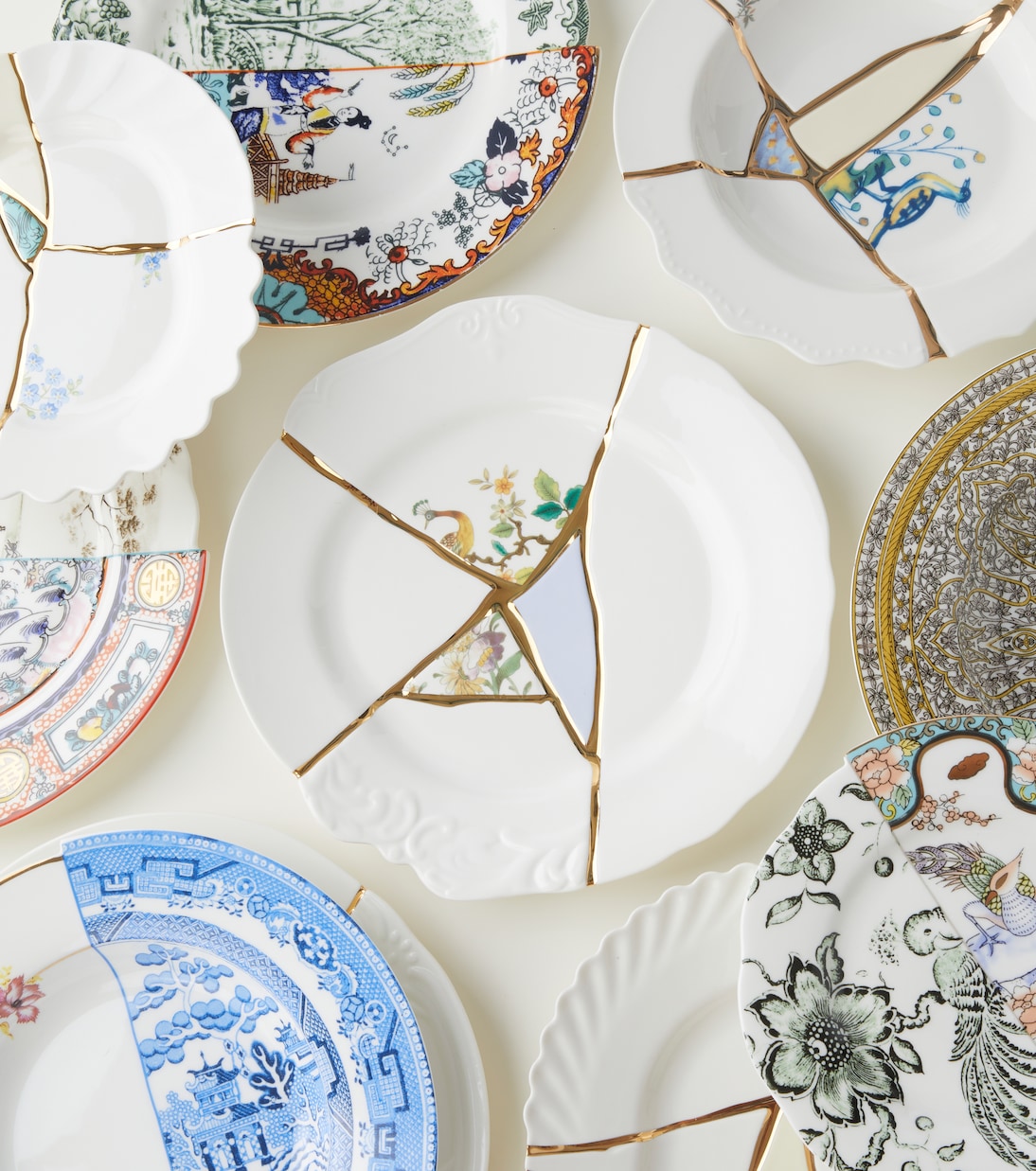 Kintsugi dessert plate by Marcantonio Raimondi Malerba | Seletti