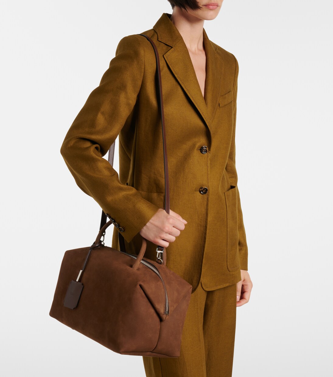 Holdall Medium leather shoulder bag | Max Mara