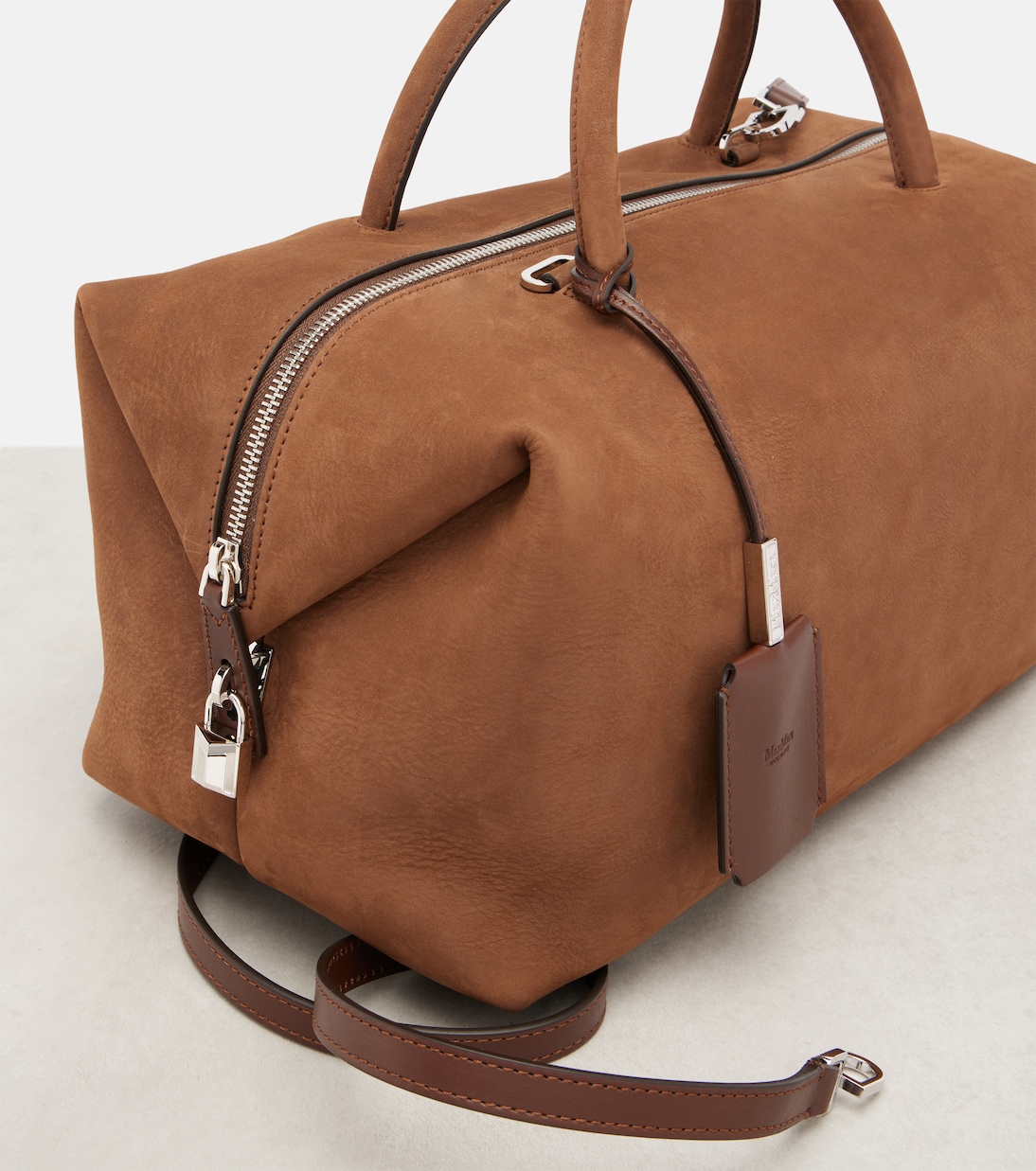 Holdall Medium leather shoulder bag | Max Mara
