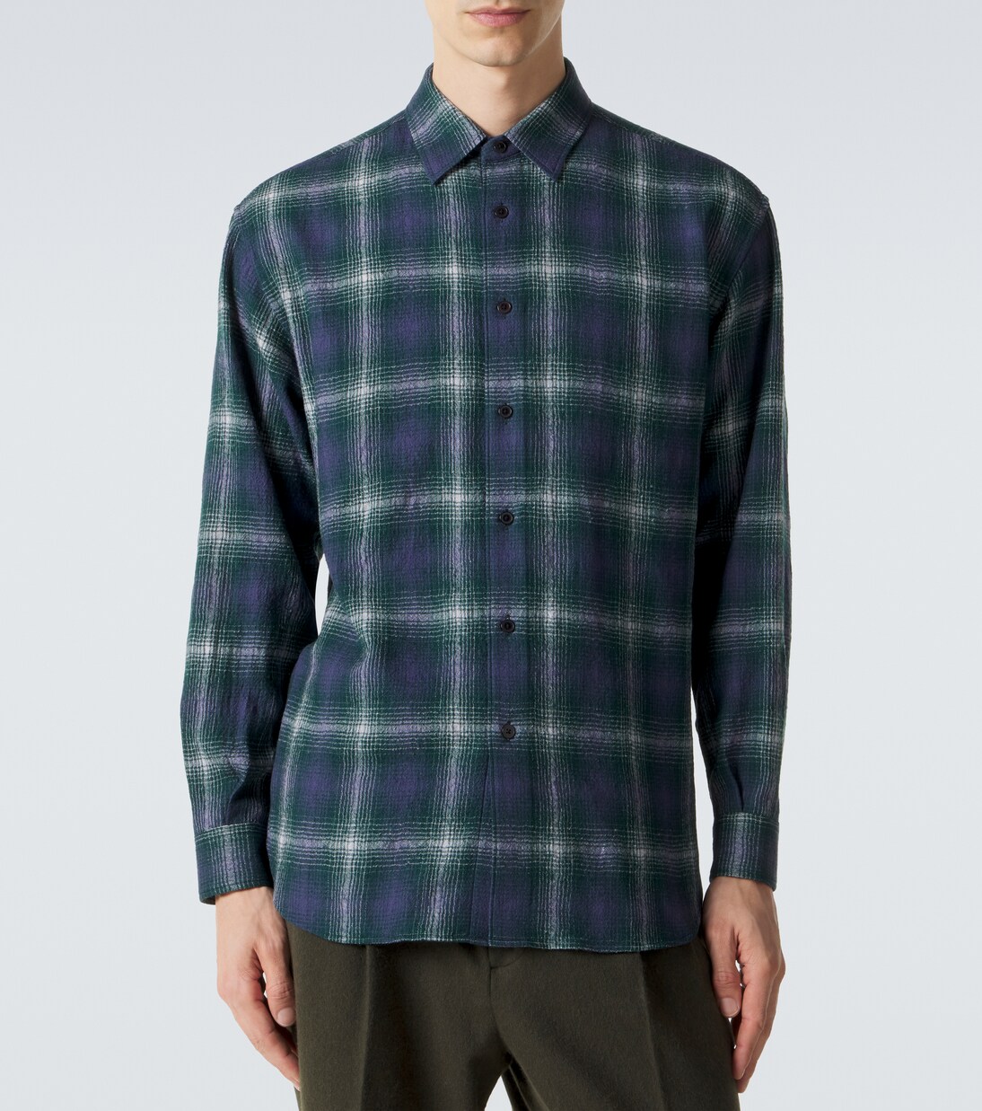 Checked wool shirt | Auralee