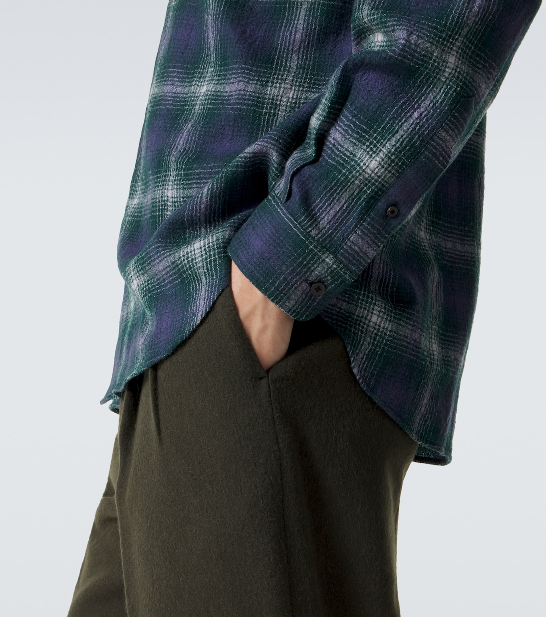 Checked wool shirt | Auralee