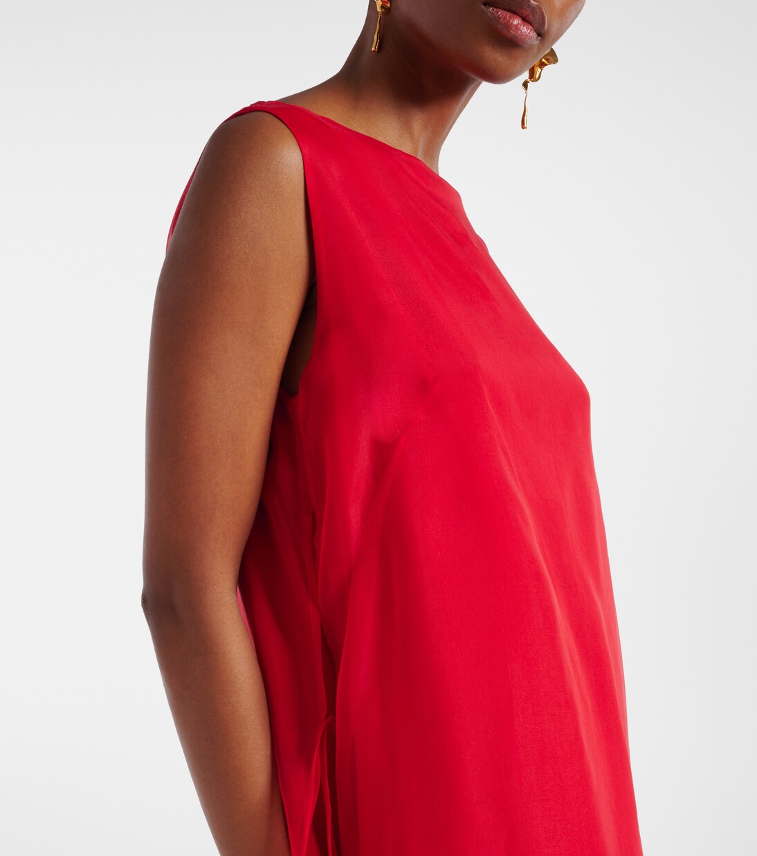 Robe longue Jools en soie | Altuzarra
