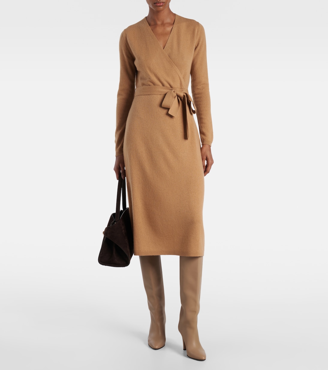 Wickelkleid aus Wolle und Kaschmir | Jardin des Orangers