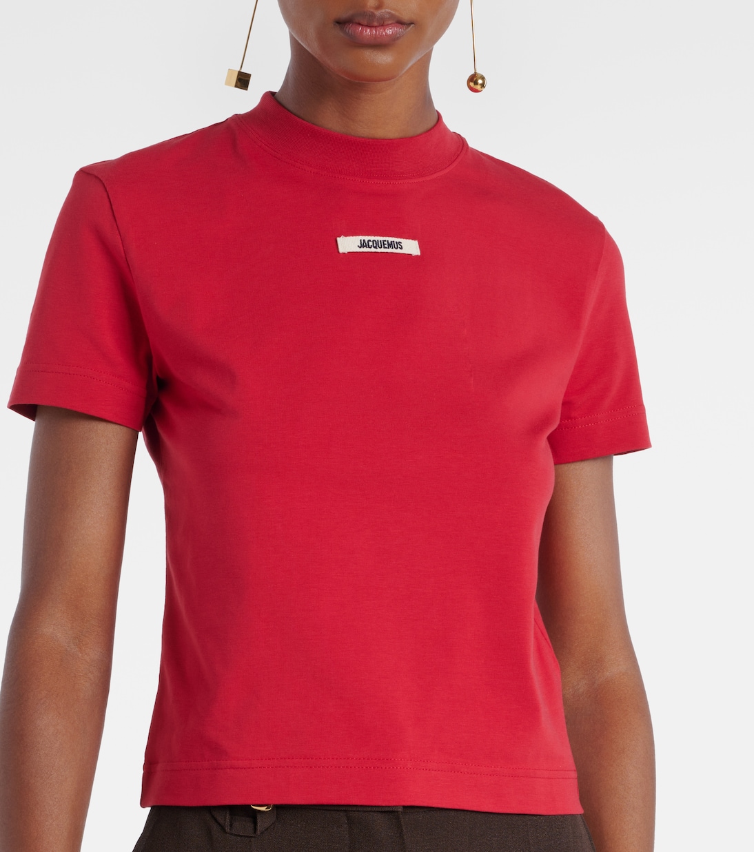 Logo cotton-blend jersey top | Jacquemus