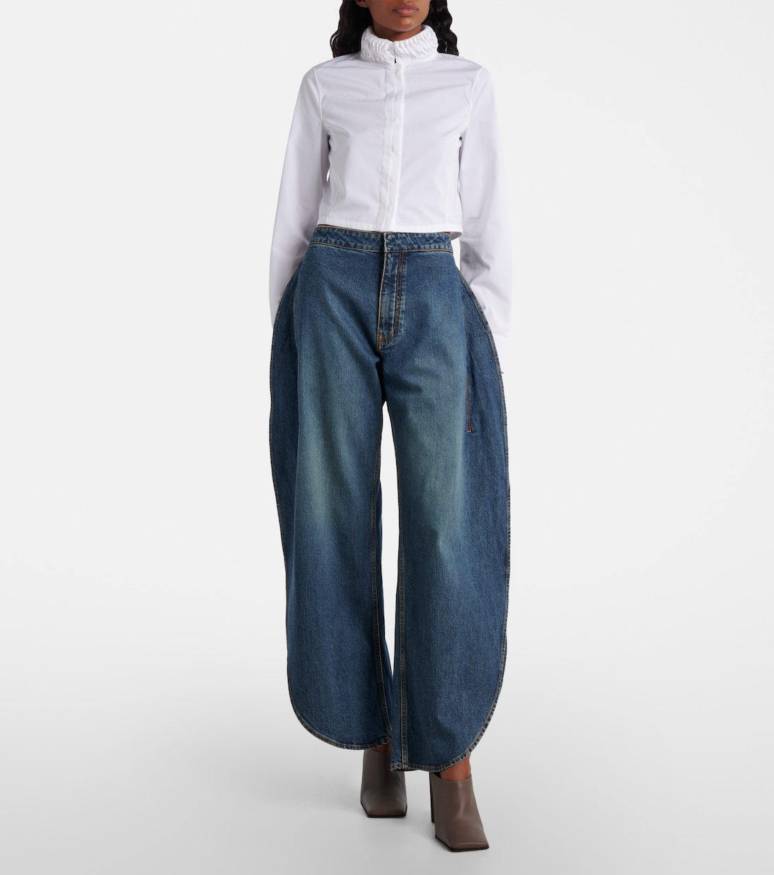 Mid-Rise Barrel Jeans | Alaïa