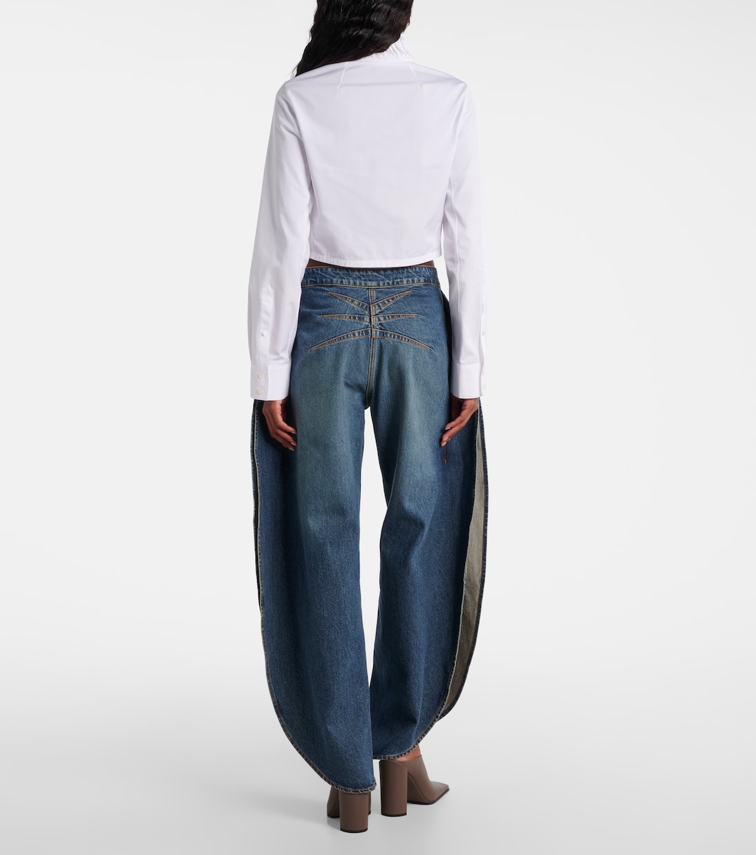 Mid-Rise Barrel Jeans | Alaïa