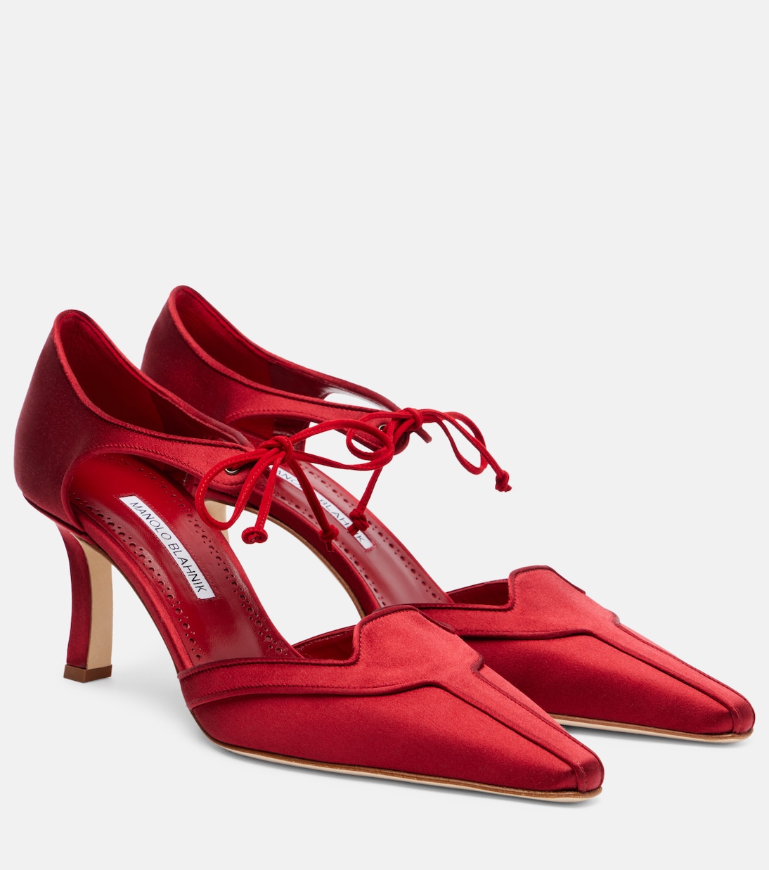 Orata 70 satin pumps | Manolo Blahnik
