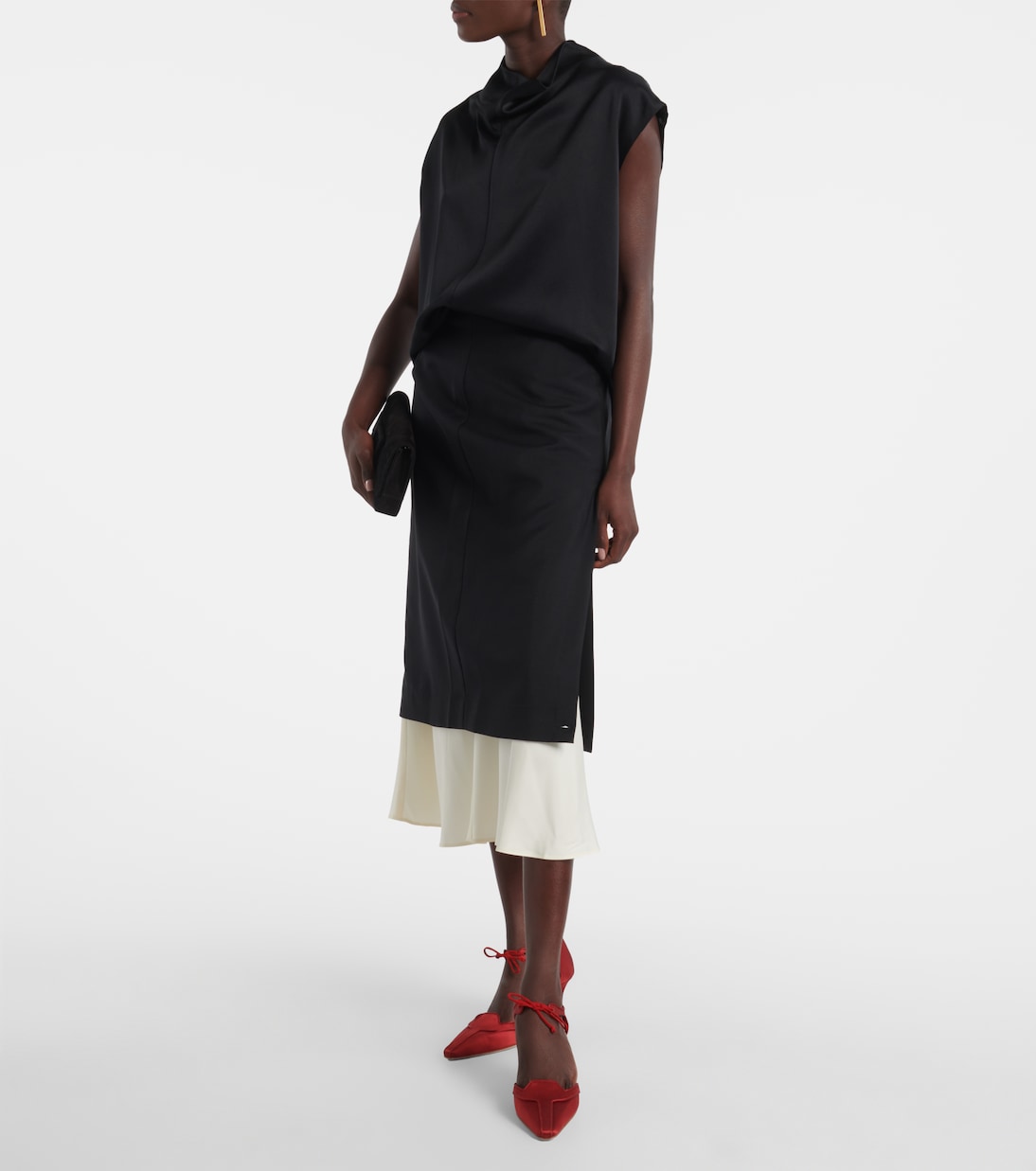 Orata 70 satin pumps | Manolo Blahnik