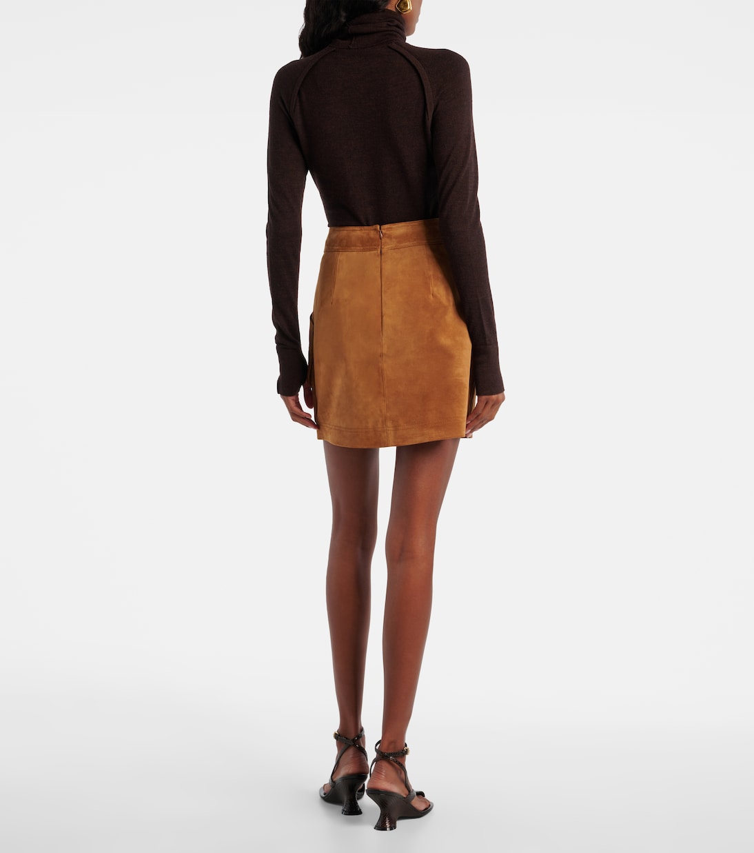 Minirock Norwood aus Veloursleder | Veronica Beard