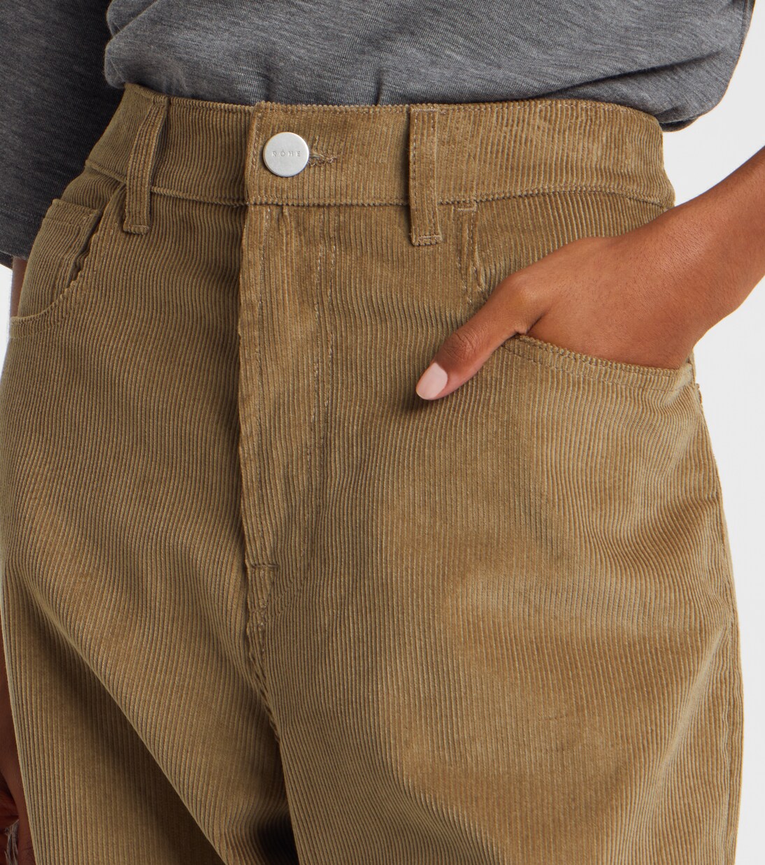 Weite Hose aus Baumwoll-Cord | Róhe