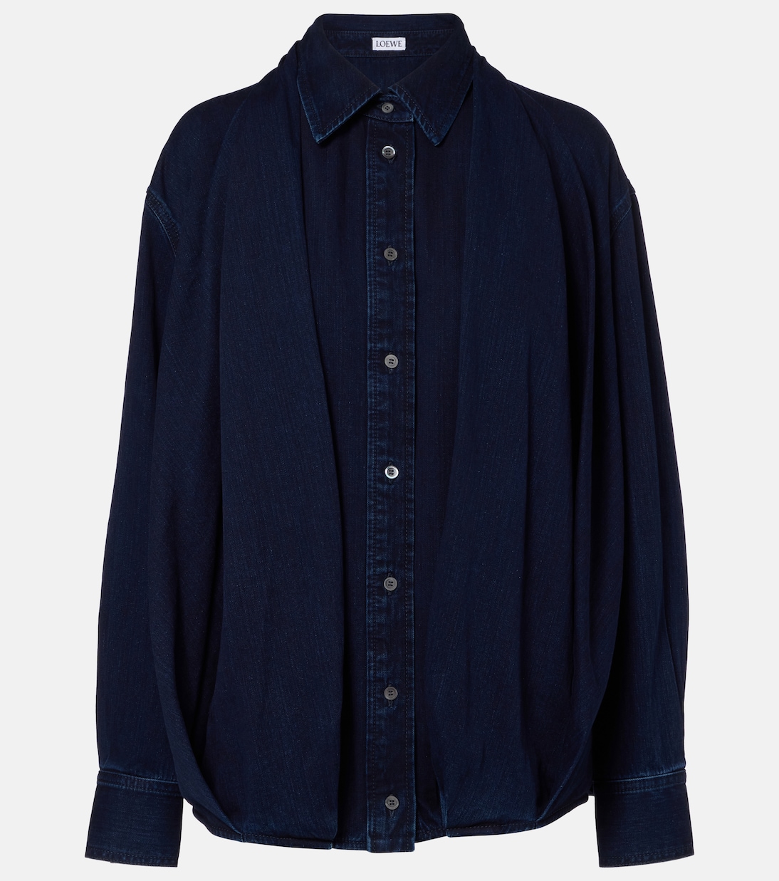 Draped denim shirt  | Loewe