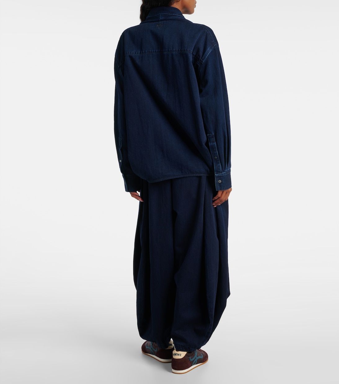 Draped denim shirt  | Loewe