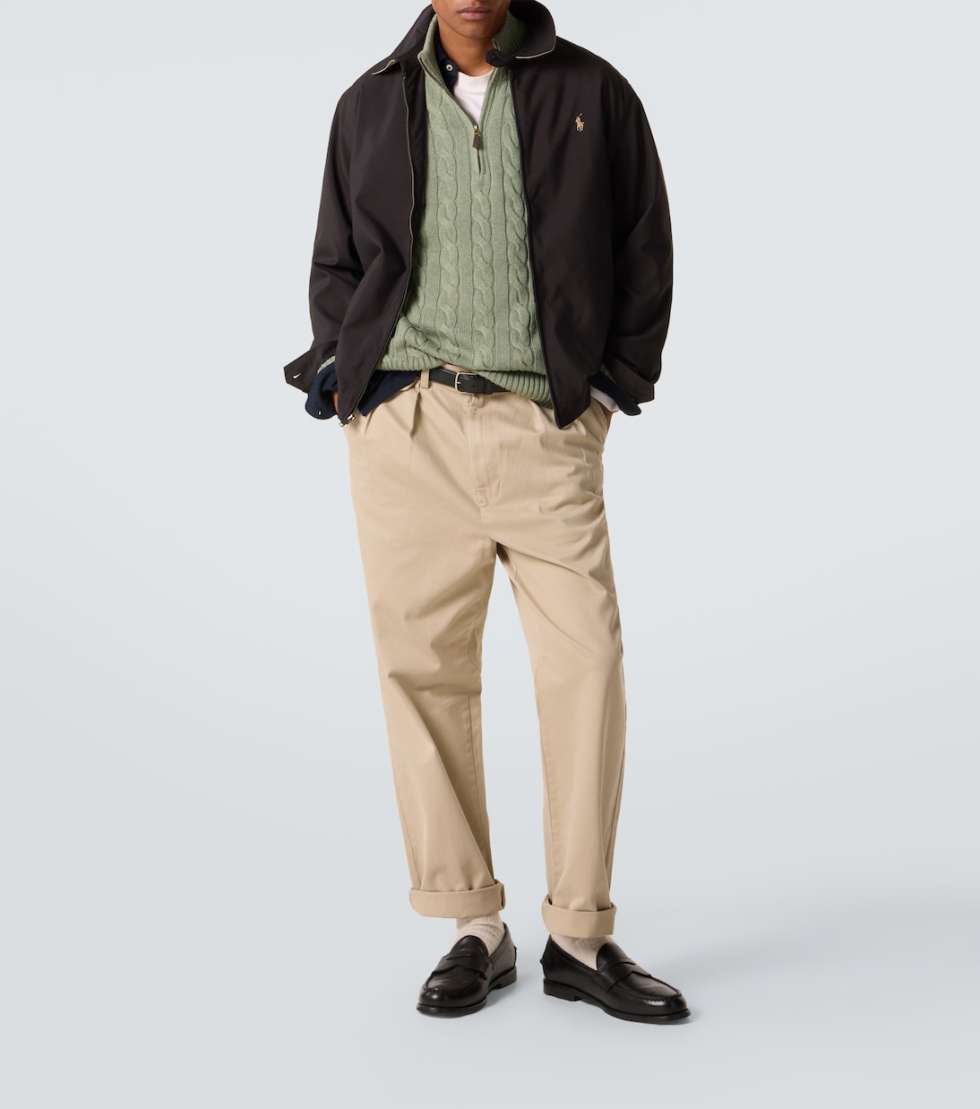High-rise cotton straight chinos | Polo Ralph Lauren