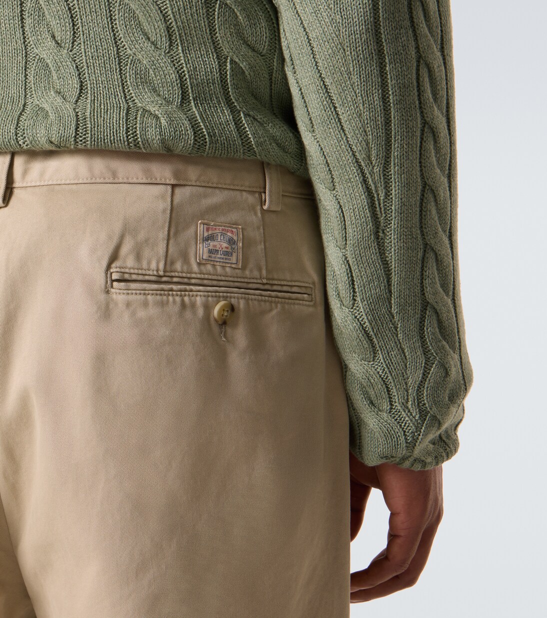 High-rise cotton straight chinos | Polo Ralph Lauren