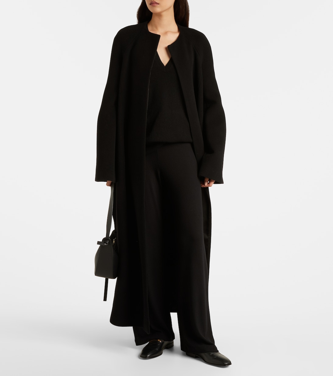 Lauren mid-rise jersey wide-leg pants | Leset