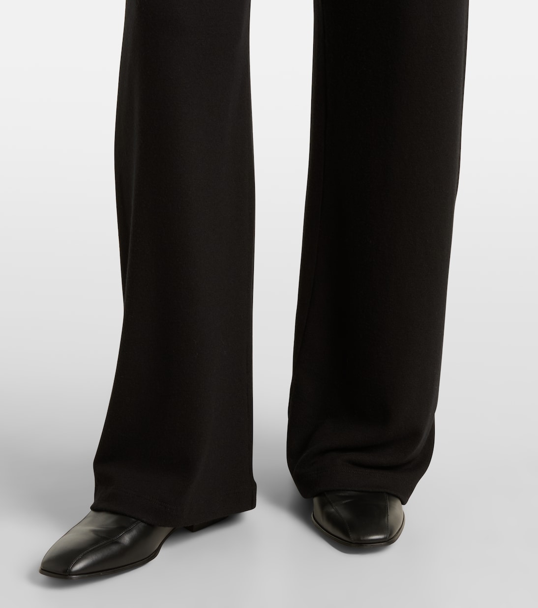 Lauren mid-rise jersey wide-leg pants | Leset