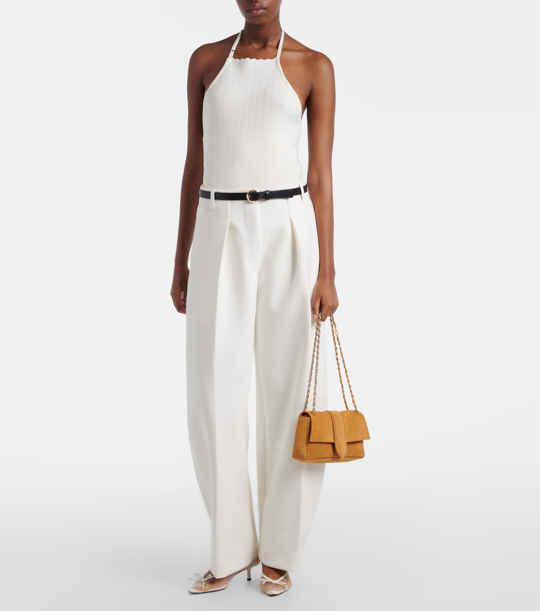 Tablier knitted halterneck top | Jacquemus