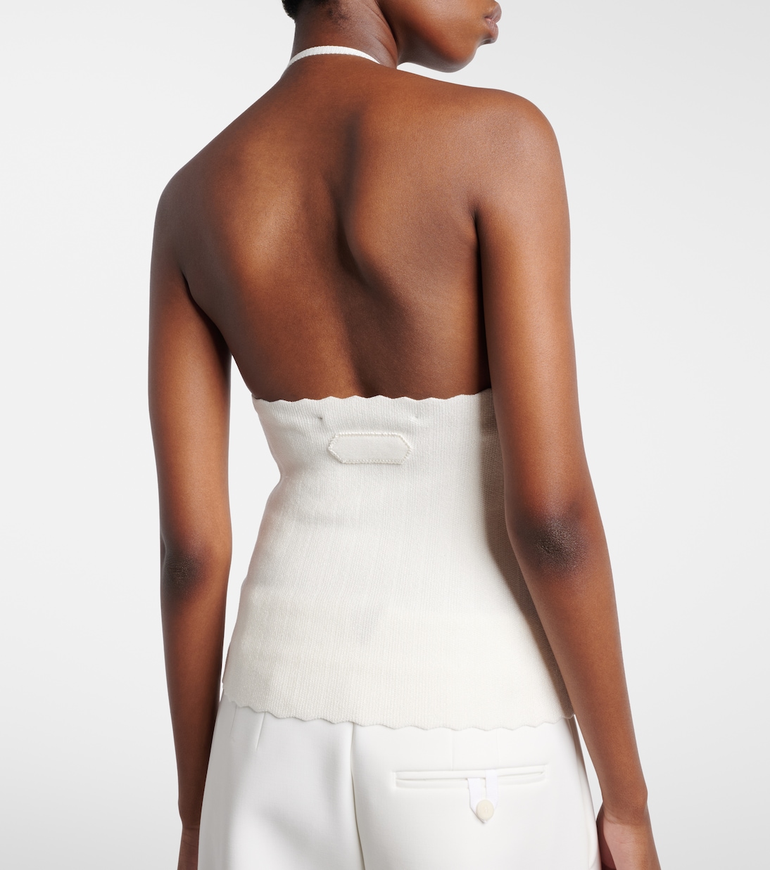 Tablier knitted halterneck top | Jacquemus