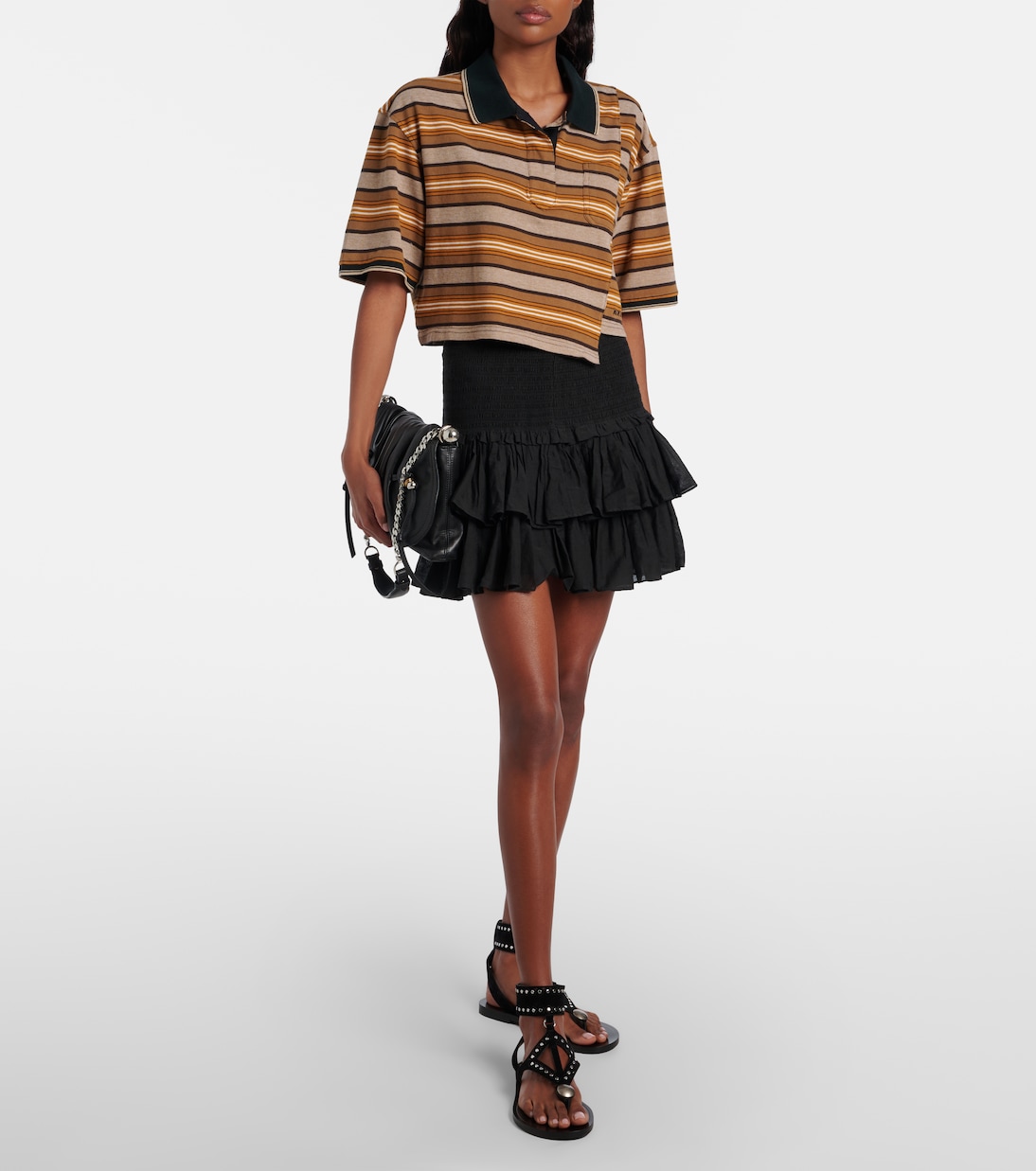 Isalyne striped cotton polo shirt | Marant Etoile
