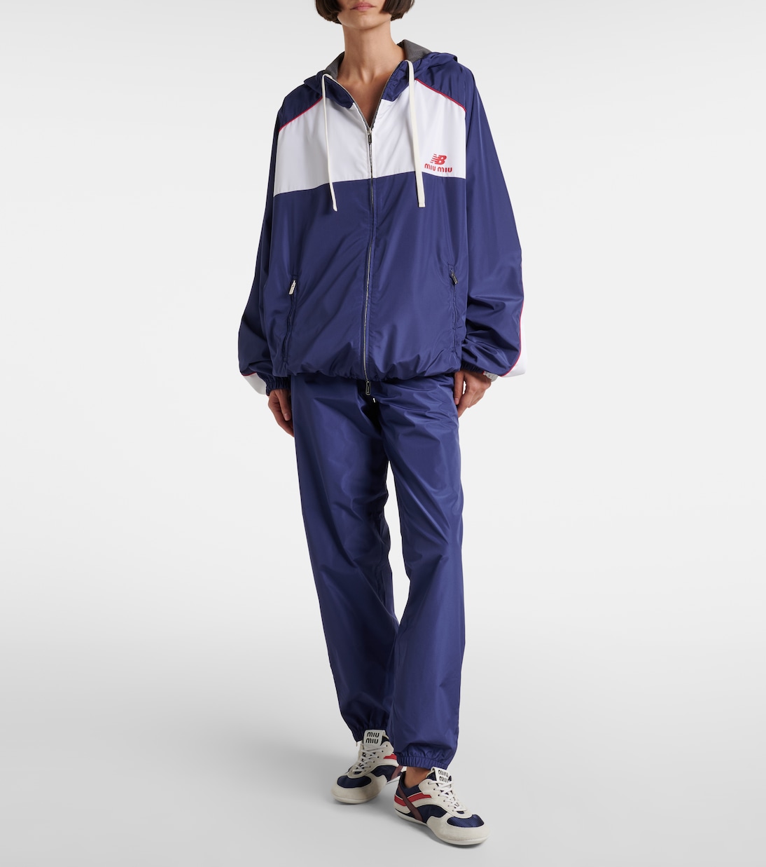X New Balance Trainingsjacke aus Popeline | Miu Miu