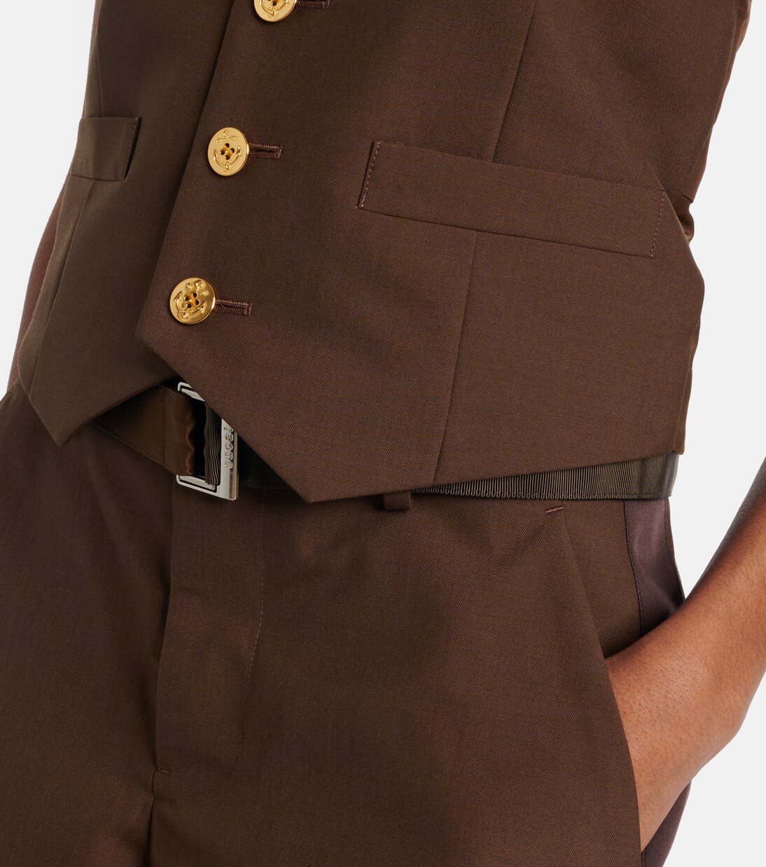 Paneled vest | Sacai