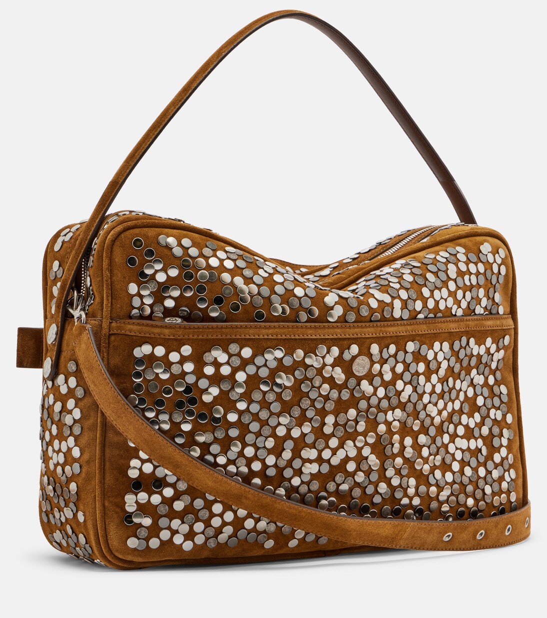 Camero Camera Large suede shoulder bag | Acne Studios