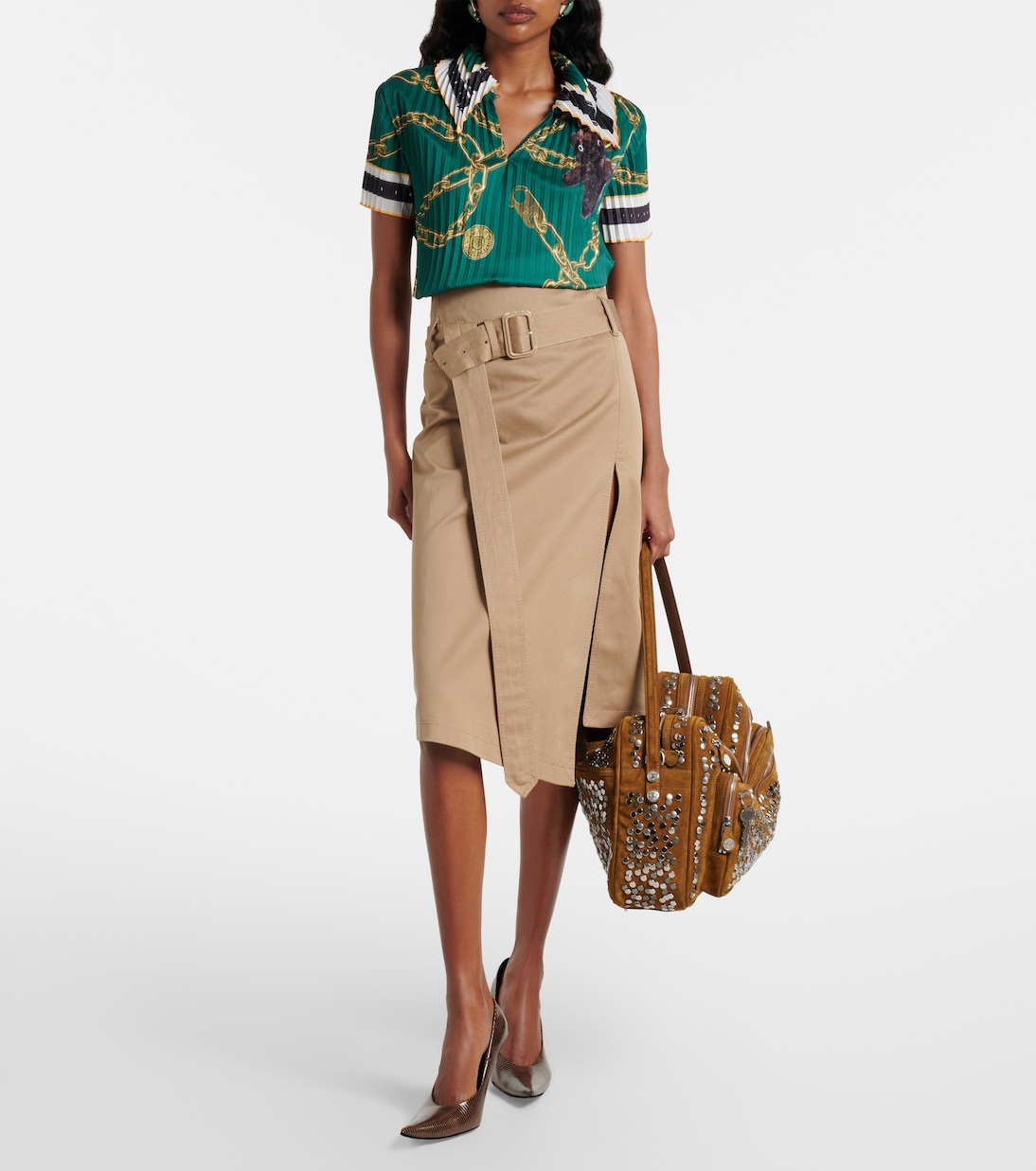 Camero Camera Large suede shoulder bag | Acne Studios