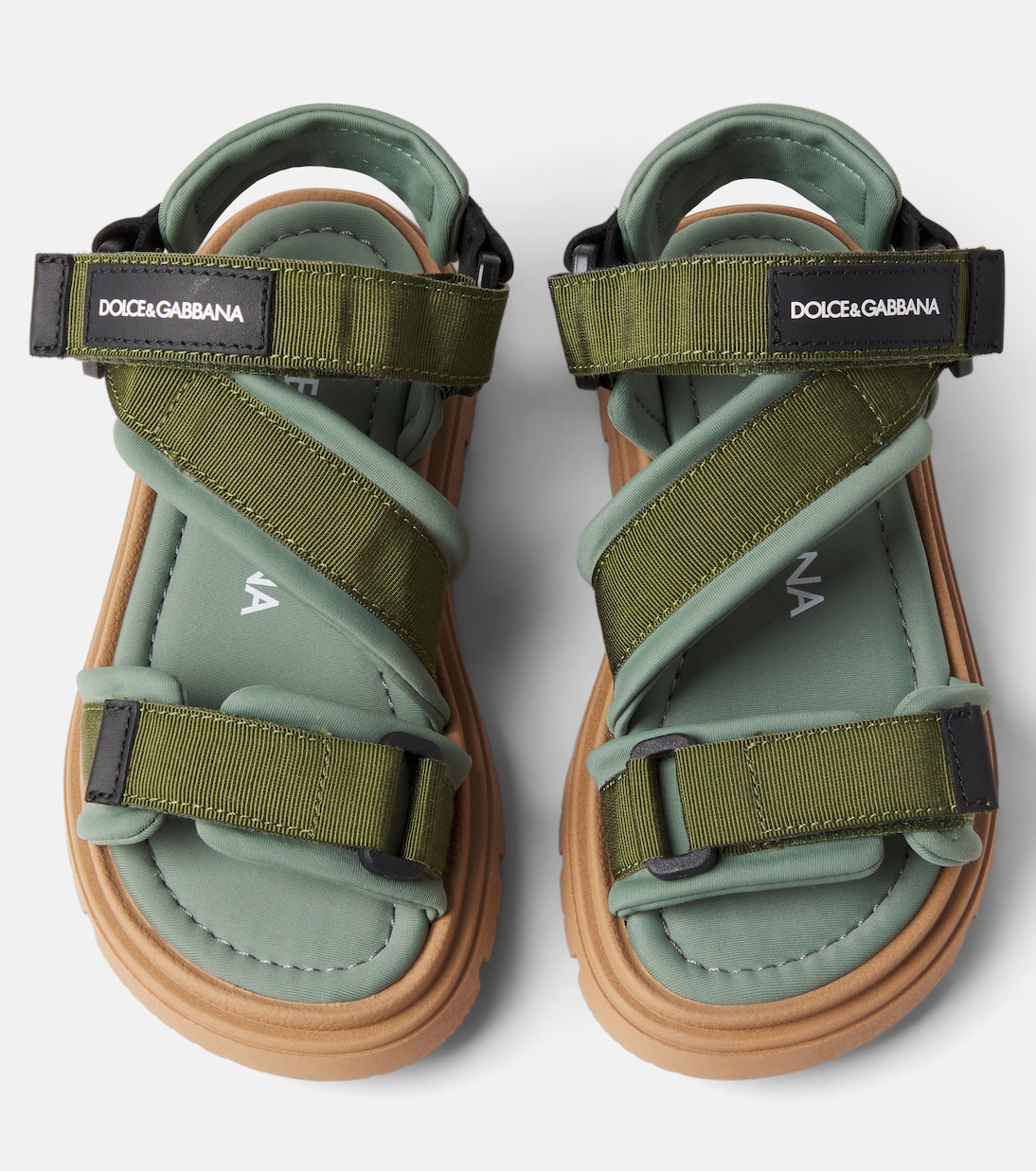 Sandales en gros-grain à logo | Dolce&Gabbana Kids