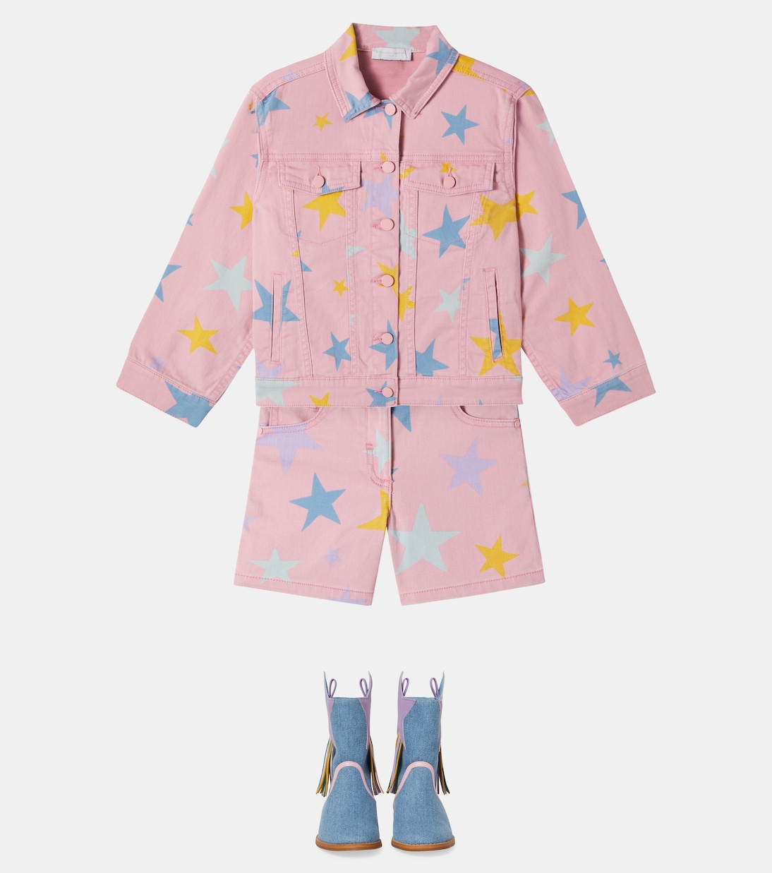 Veste Stars imprimée en jean | Stella McCartney Kids