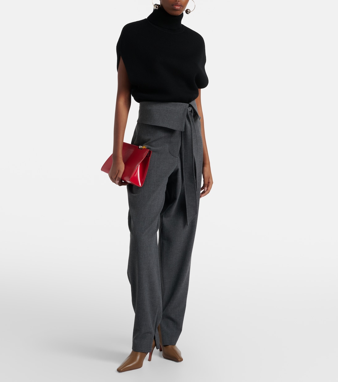 Jamie leather ankle boots | Amina Muaddi