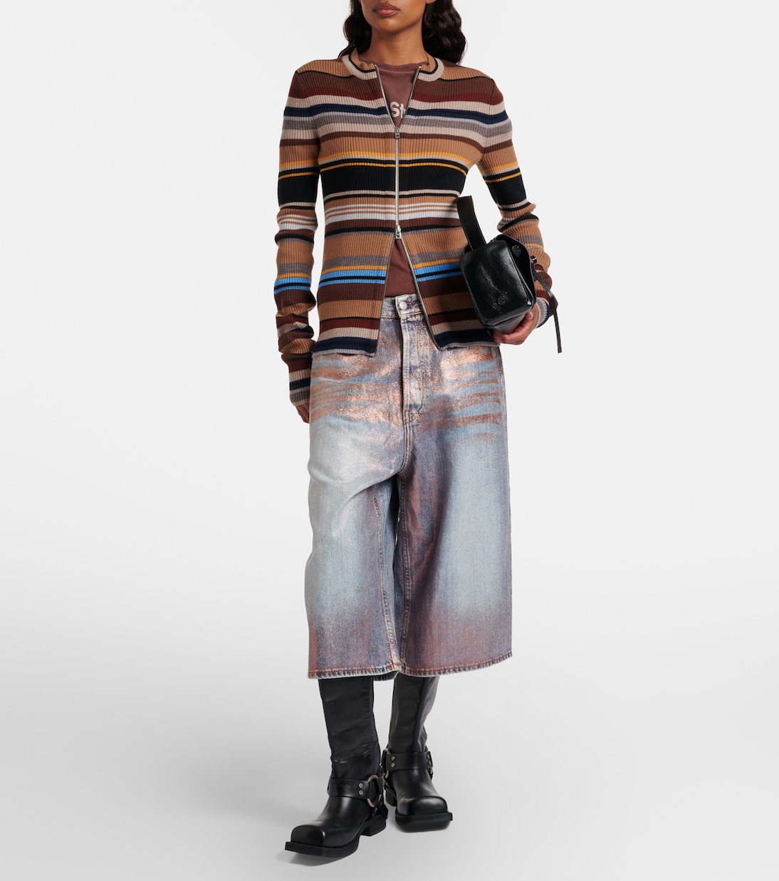 Coated denim culottes | Acne Studios