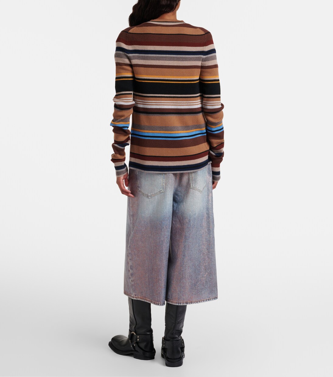 Coated denim culottes | Acne Studios