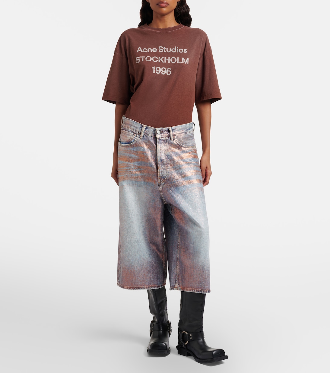 Coated denim culottes | Acne Studios