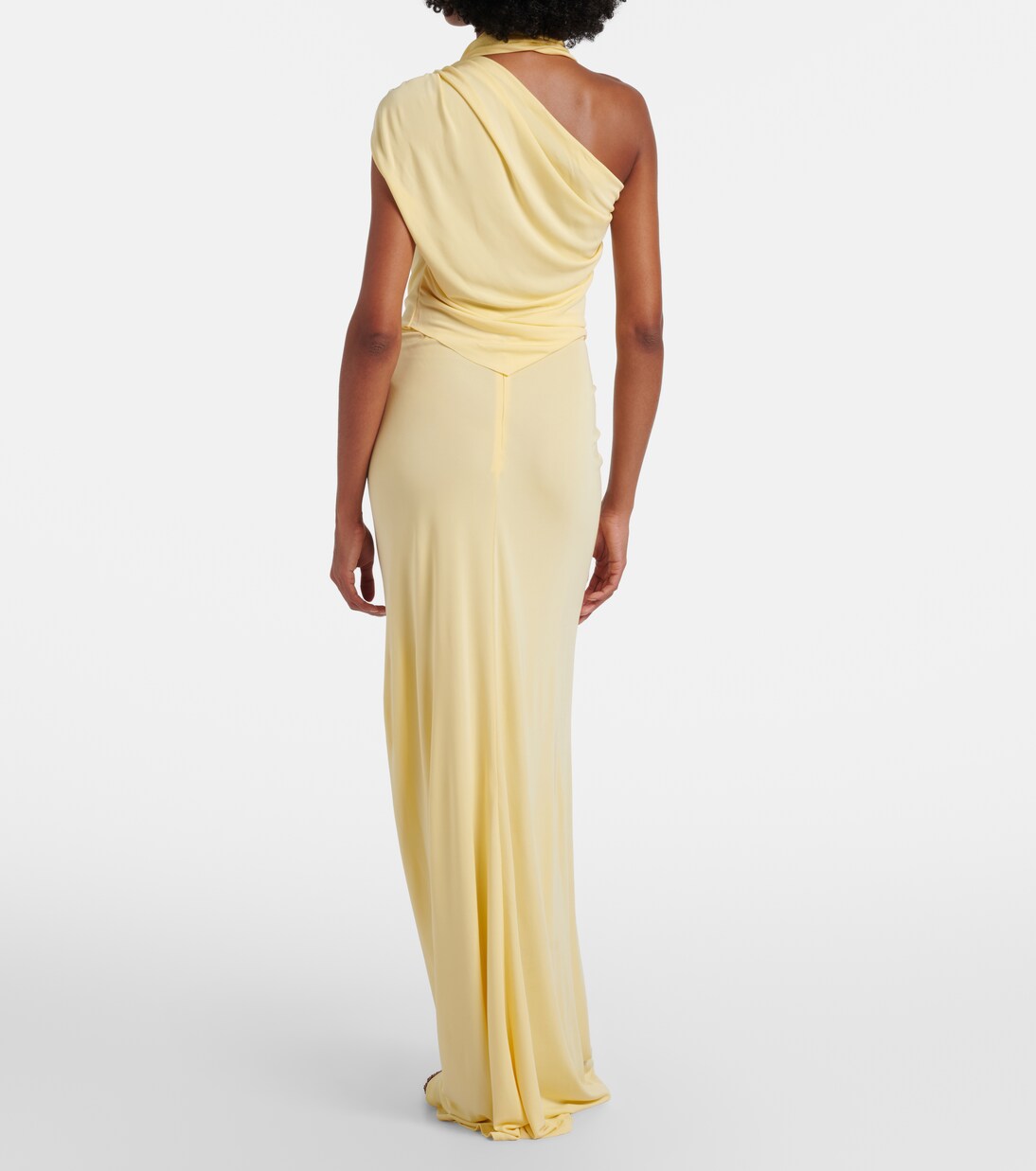 Bezel Quartz gathered jersey maxi skirt | Christopher Esber