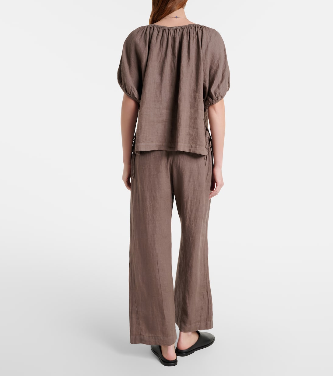 Pantalon ample Lola en lin | Velvet