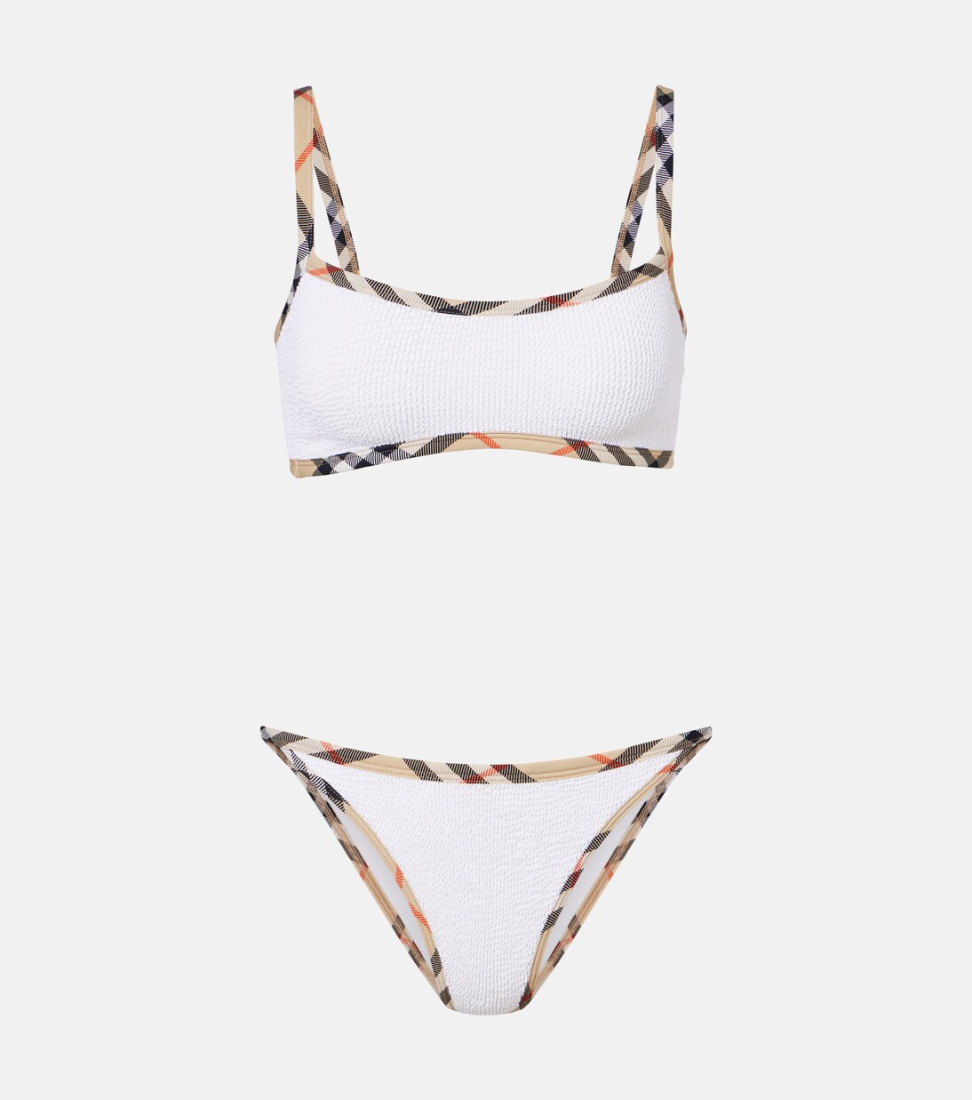 x Hunza G bikini Tyler con Burberry Check | Burberry